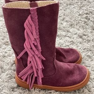 Girl’s Purple Fringe Livie & Luca Boots